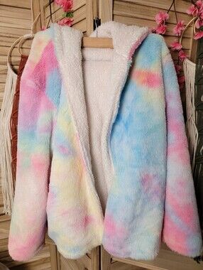 Rainbow Teddy Plush Jacket